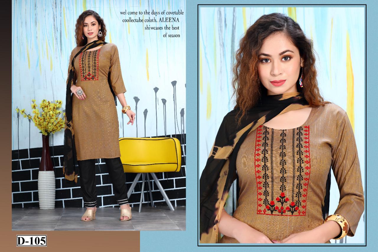 Bq Lurex 101 Rayon Printed Ethic Wear Kurti With Bottom And Dupatta Readymade Collection